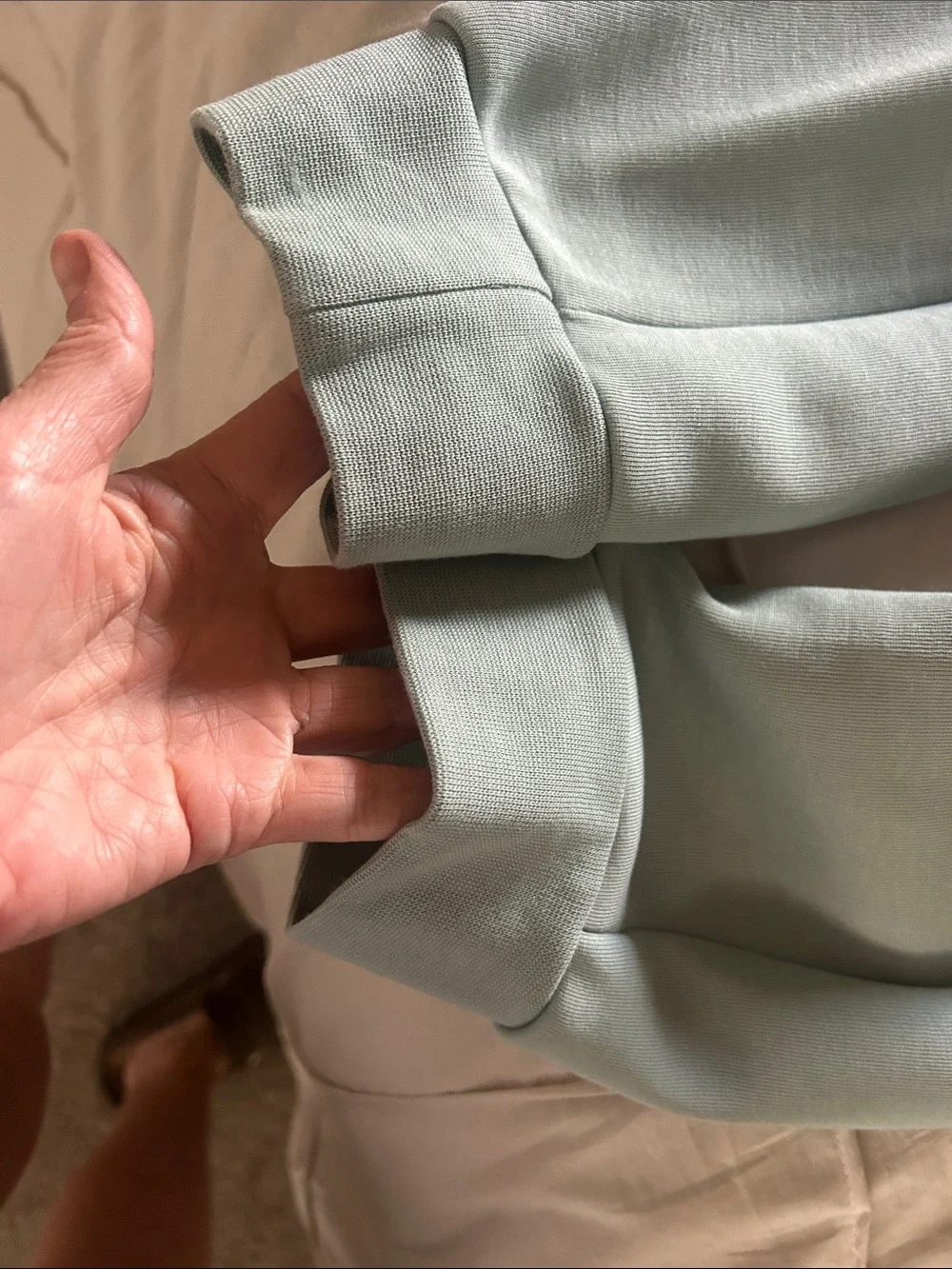 Nike Tech Fleece Kids Sage Green and White Colorblock Joggers